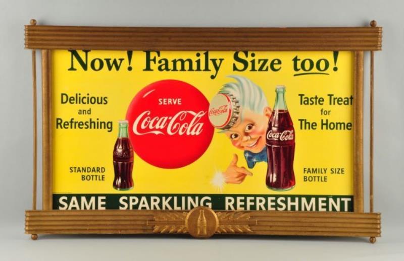 1950's Sprite Boy Coca-Cola Advertising Sign.