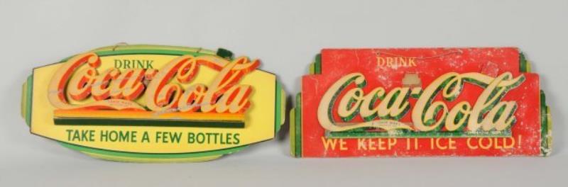 Coca - Cola Cardboard Advertising Signs