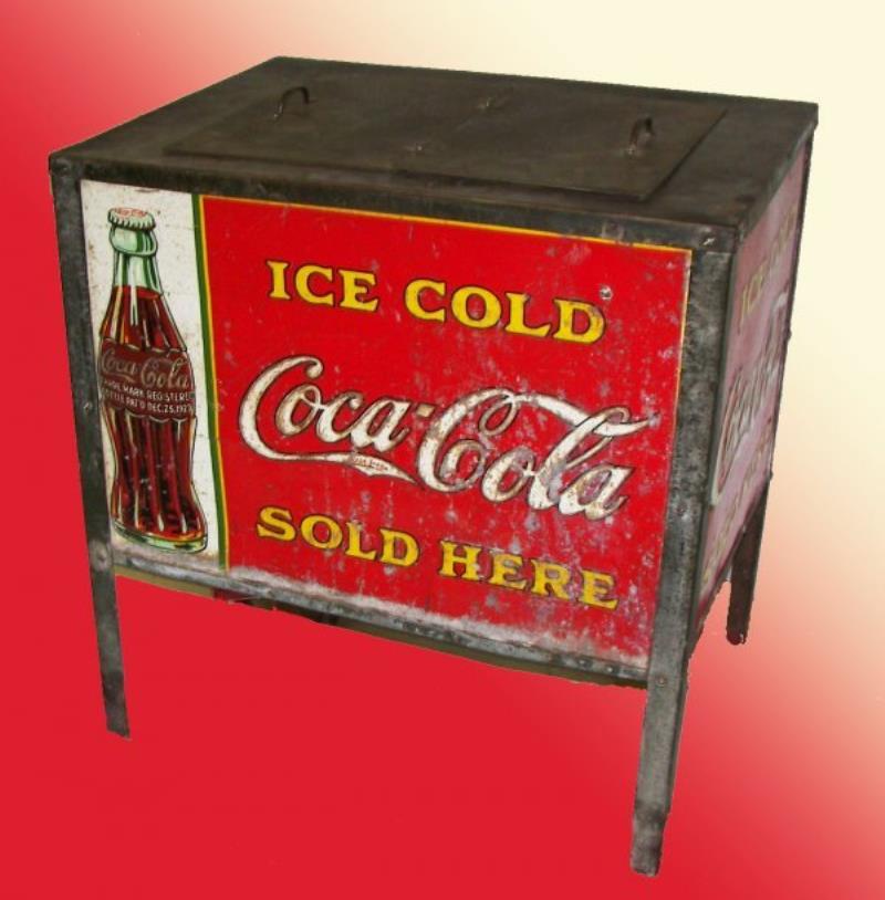 Rare vintage Coca-Cola lift top soda dispenser