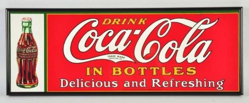 Embosesd Tin Coca-Cola Sign