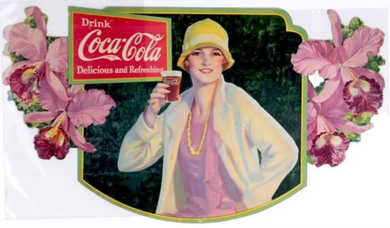 1929 COCA-COLA CARDBOARD CUT-OUT FESTOON ELEMENT