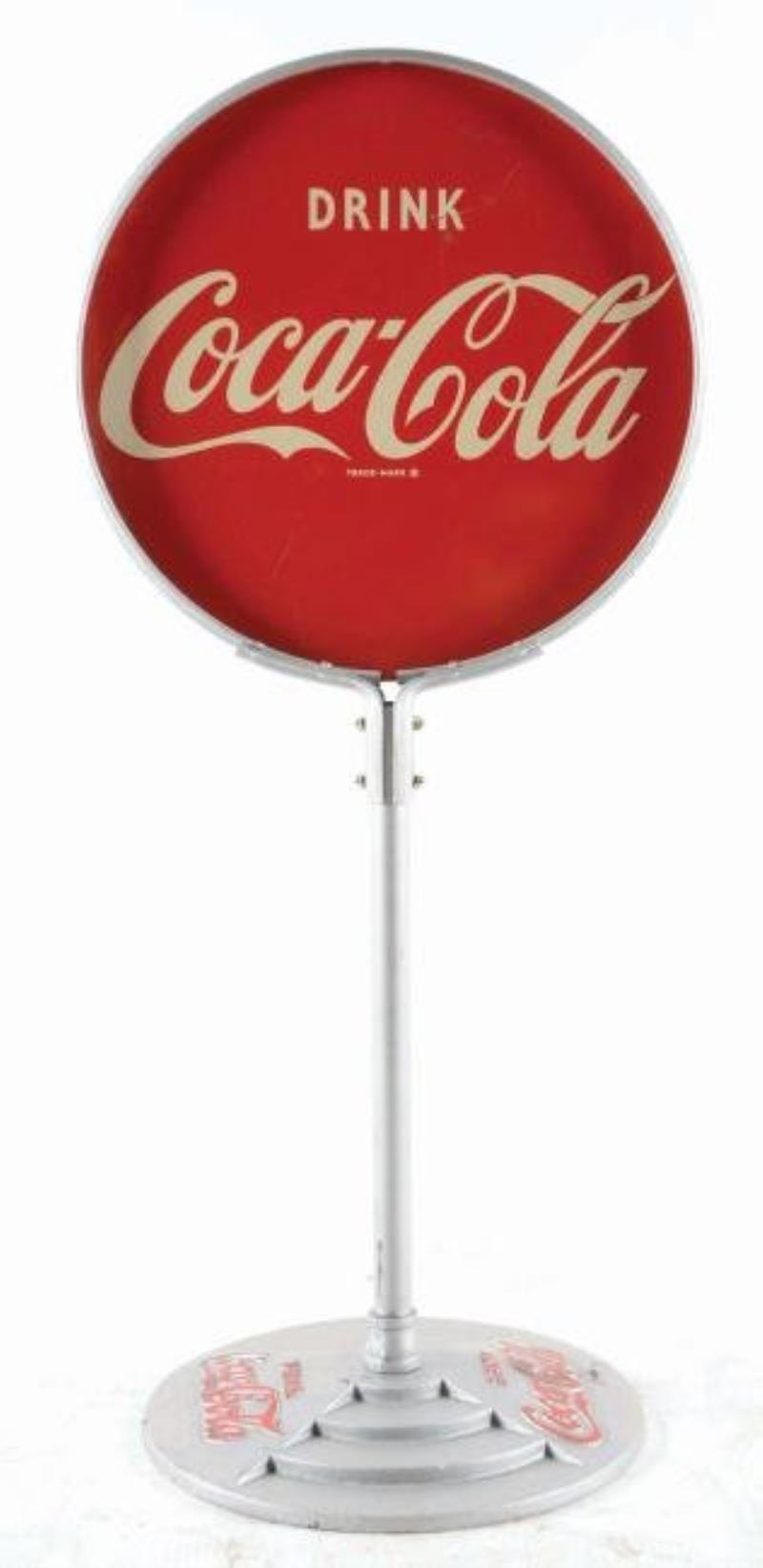 Scarce Coca-Cola Tin Lollipop Sign
