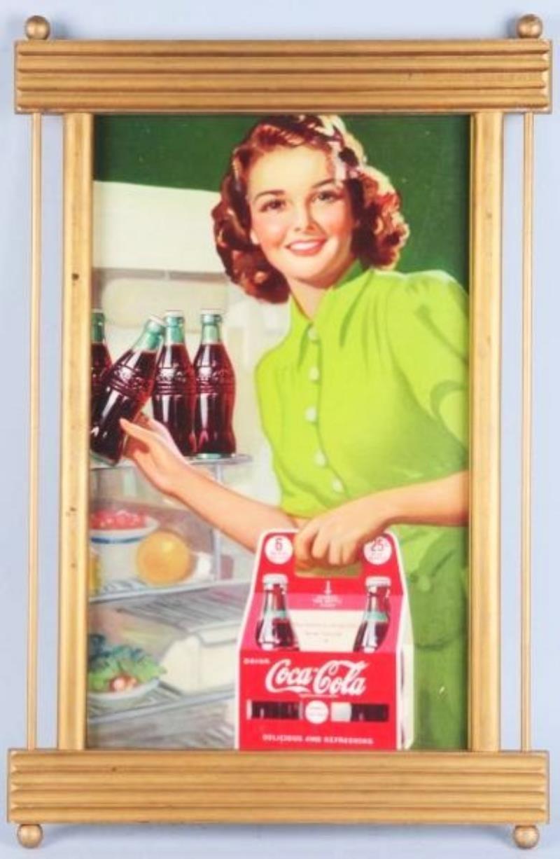 Small Coca-Cola Poster With A Newer Frame.