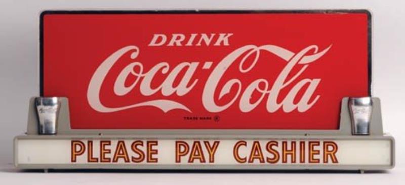 1950's Coca-Cola counter sign