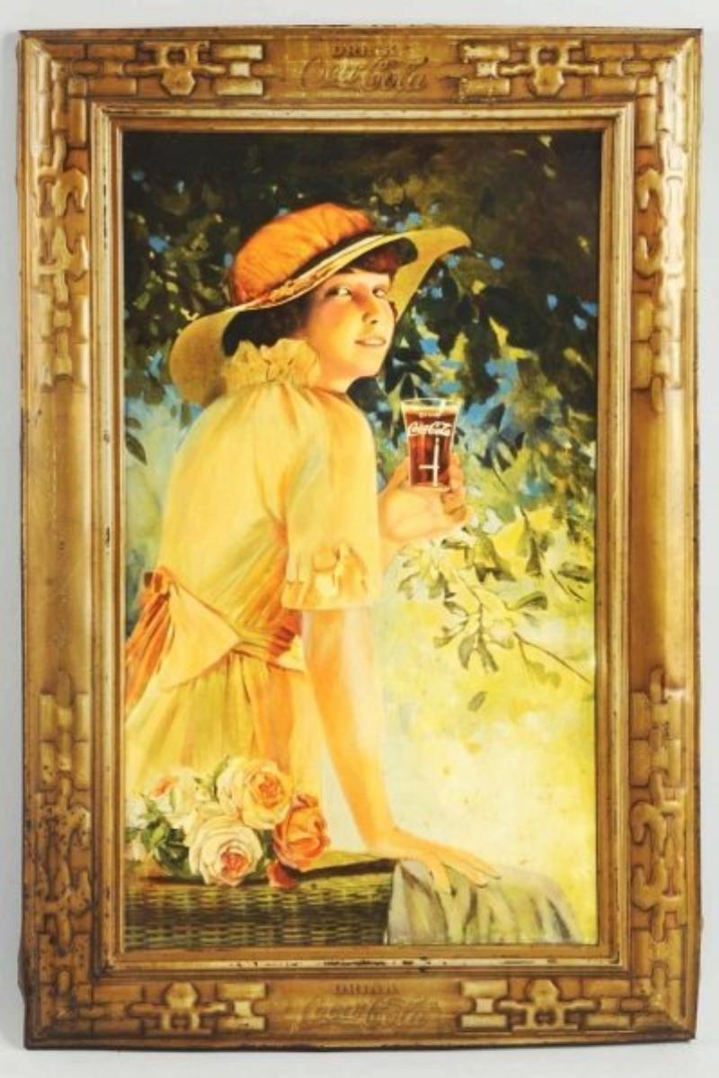 1916 Coca-Cola Self-Framed Tin Sign
