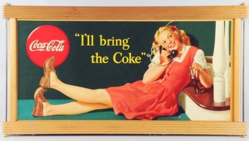 1946 Large Canadian Coca-Cola Poster in New Frame