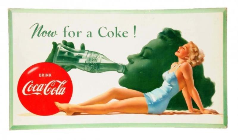 1951 Coca - Cola Bathing Girl Poster.