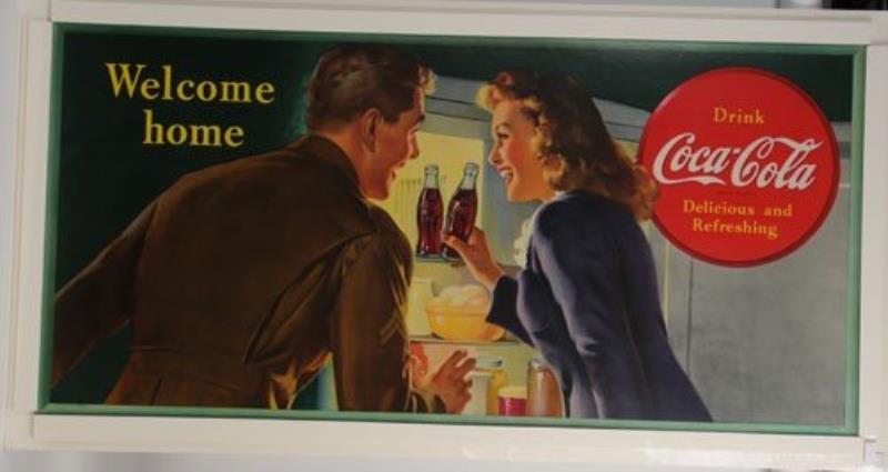 1944 LARGE HORIZONTAL COCA-COLA POSTER