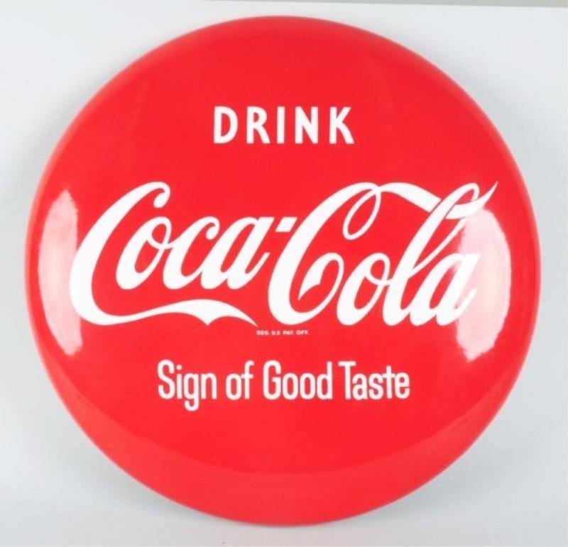 1950s Porcelain Coca-Cola Button.