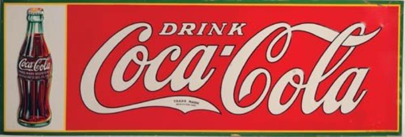1933 Coca-Cola tin sign