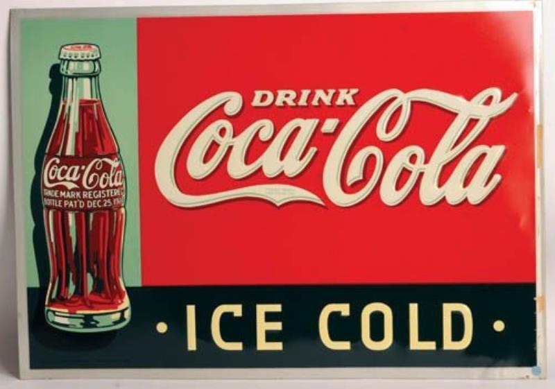 1937 Coca-Cola tin sign