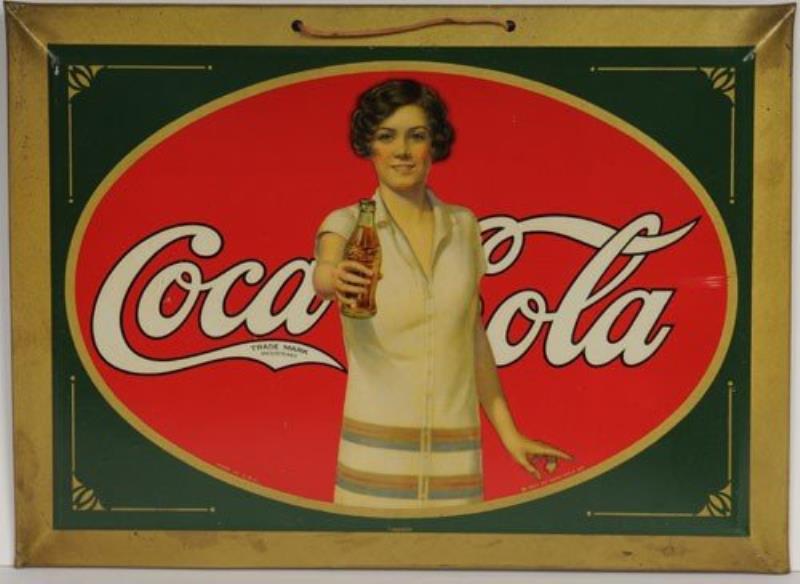 1927 COCA-COLA TIN SIGN