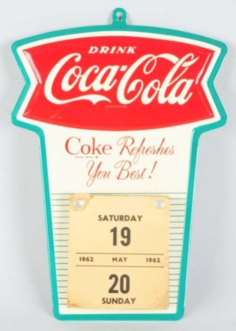 1960s Coca-Cola Tin Calendar Holder