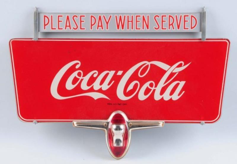 Reverse Painted on Glass Coca-cola sign