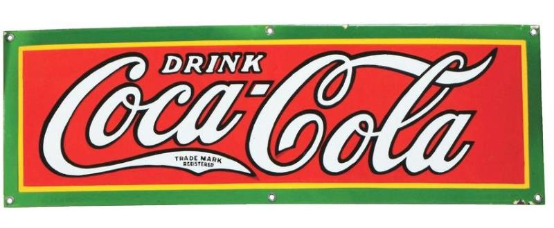1920'S COCA COLA PORCELAIN SIGN