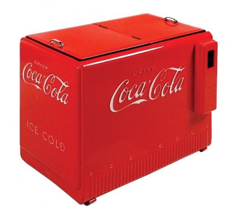 Coca-Cola Salesman's Sample Cooler, complete w/ "A