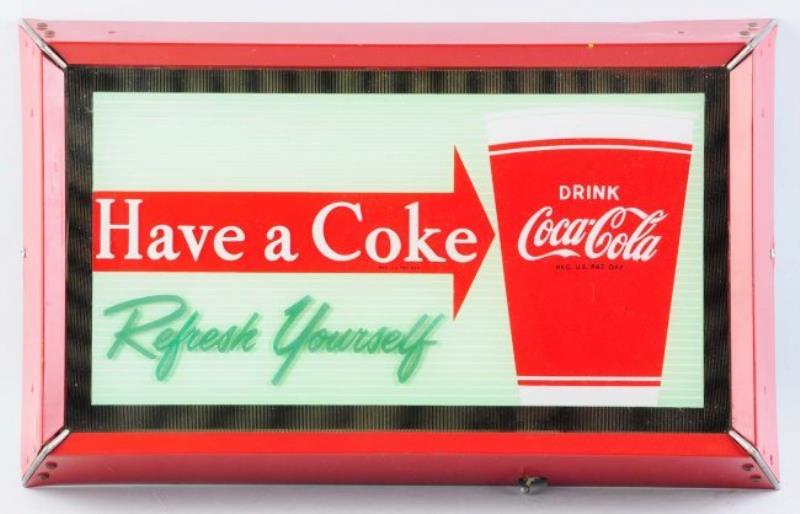 1950's Coca Cola Light Up Display