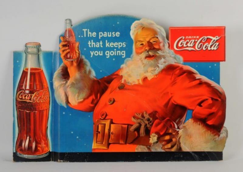 Diecut Coca-Cola Santa Advertising Sign