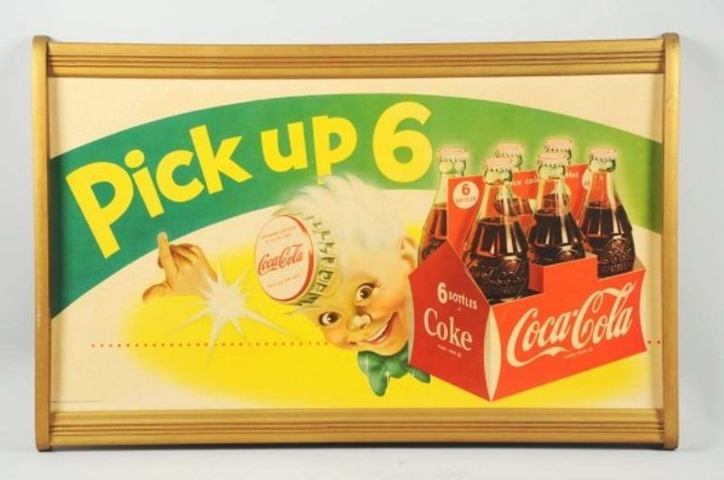 Scarce Coca-Cola Sprite Boy Cardboard Poster