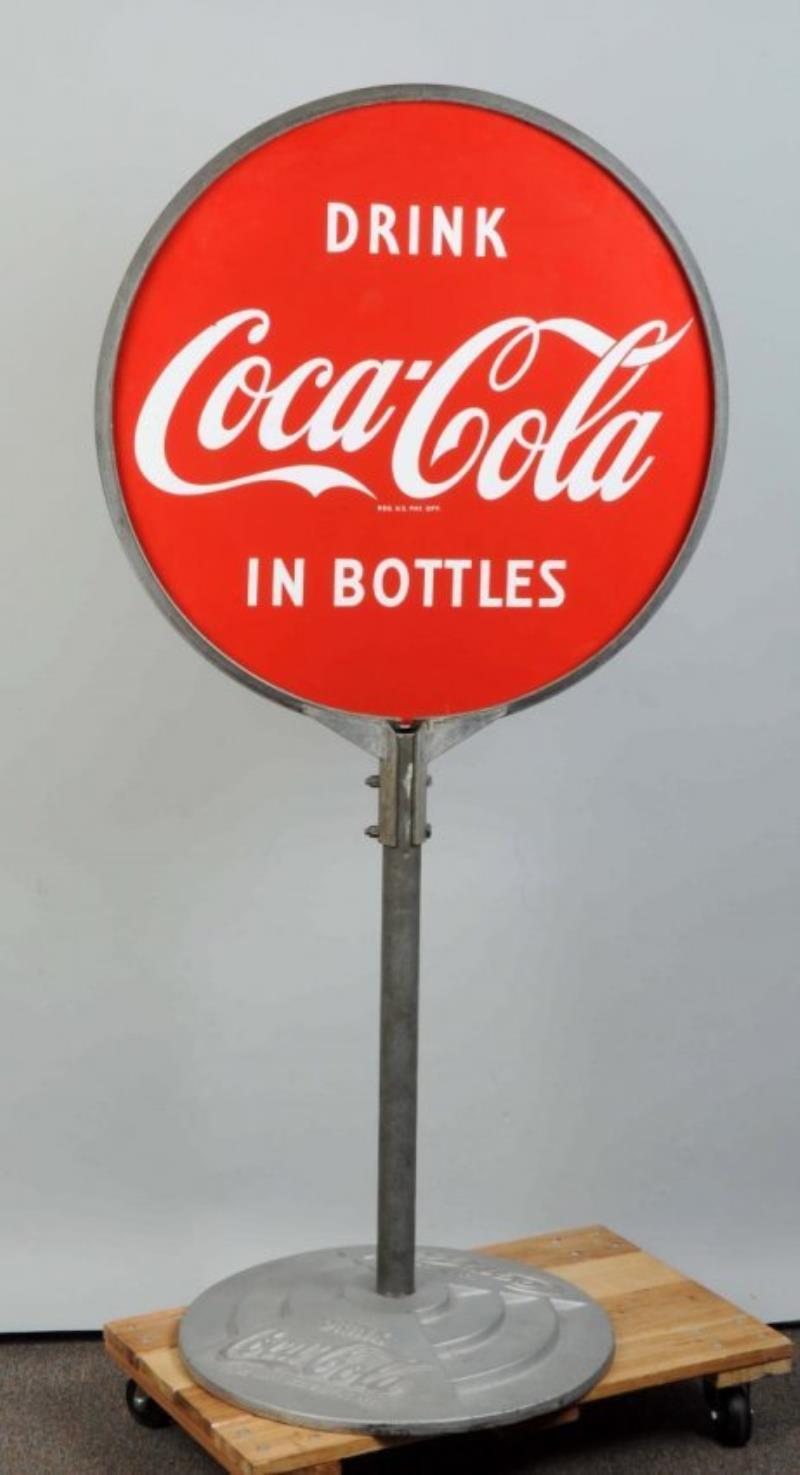 1950’s Coca-Cola Porcelain Lollipop Sign