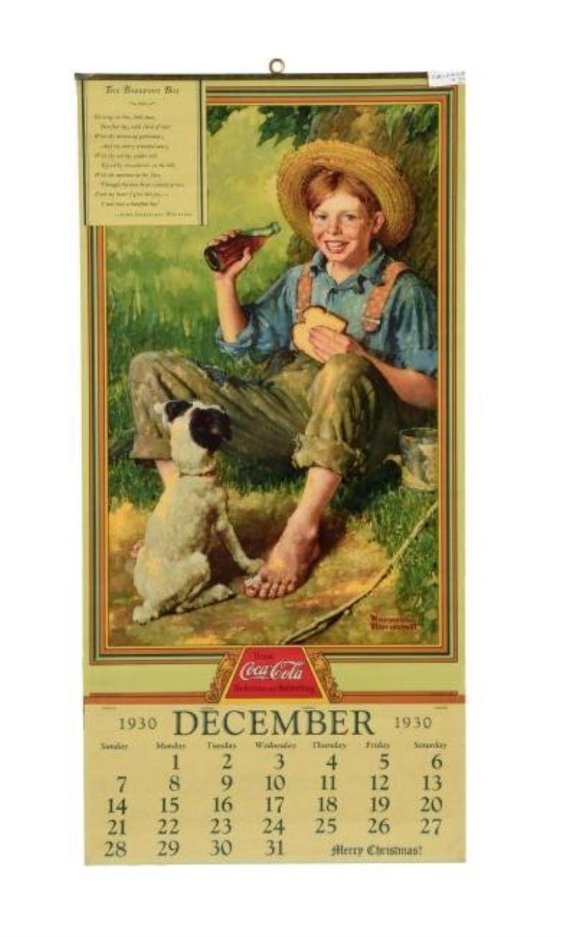 1930 Coca - Cola Calendar