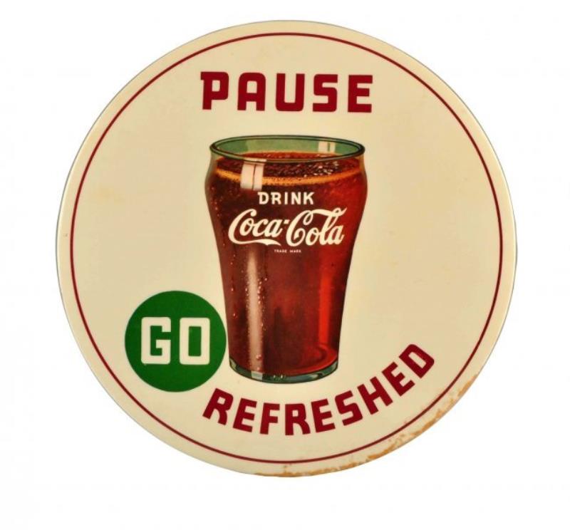 1940's Coca - Cola Celluloid Button.