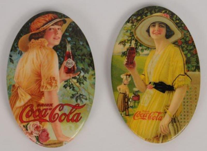 1909 & 1916 Coca Cola Pocket Mirrors Value & Price Guide