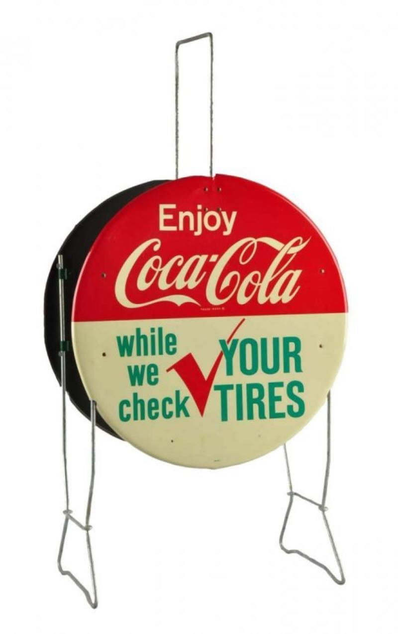 Early 1960's Coca - Cola Tire Rack Display