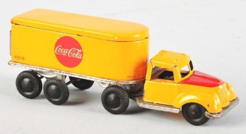 Rare Goso Coca-Cola Wind-Up Toy Truck.