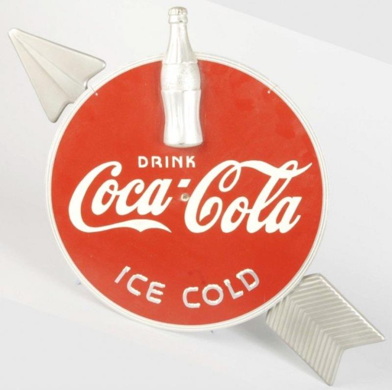 Plywood & Metal Coca-Cola Sign