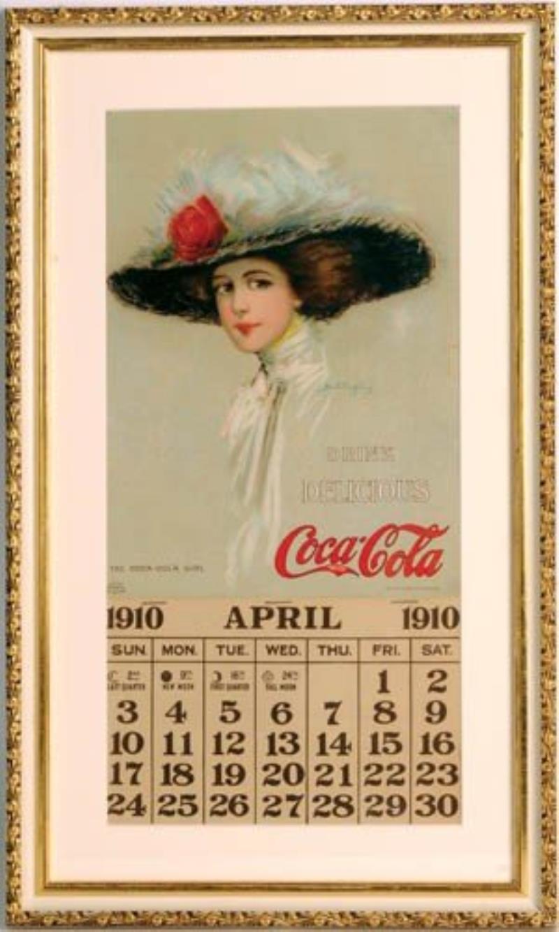 1910 Coca-Cola Hamilton King art, calendar,