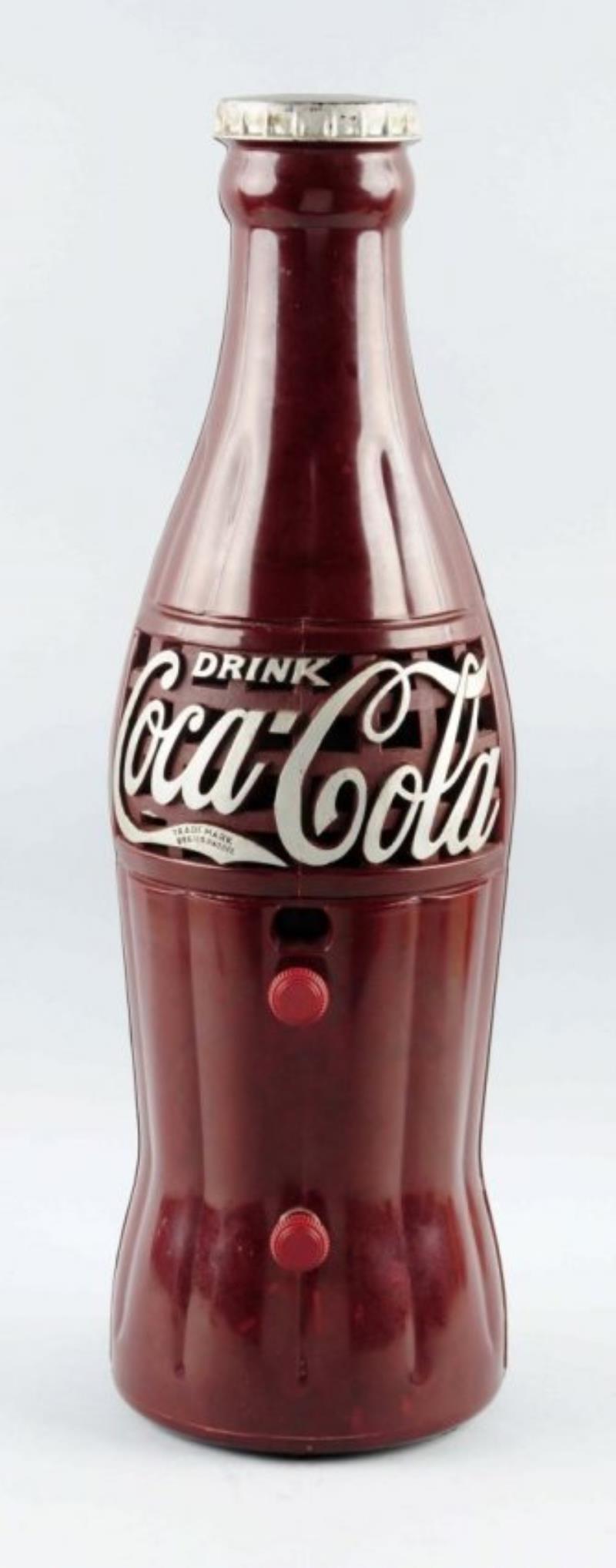 Coca-Cola Figural Bottle Radio