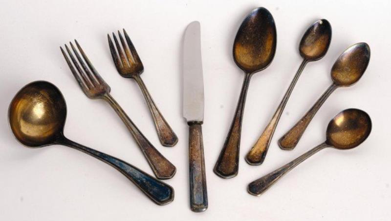 1920'S COCA-COLA SILVERWARE SET, 8 PIECES