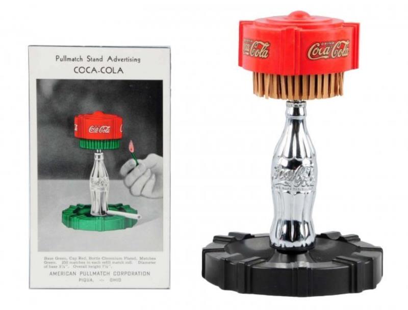 1930's Coca-Cola Pullmatch Ashtray Value & Price Guide