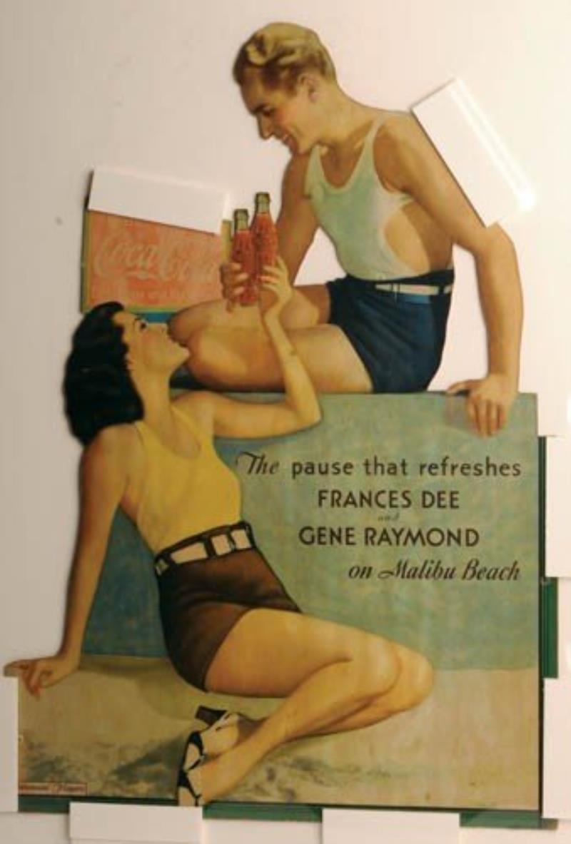 1933 Coca-Cola cardboard cutout