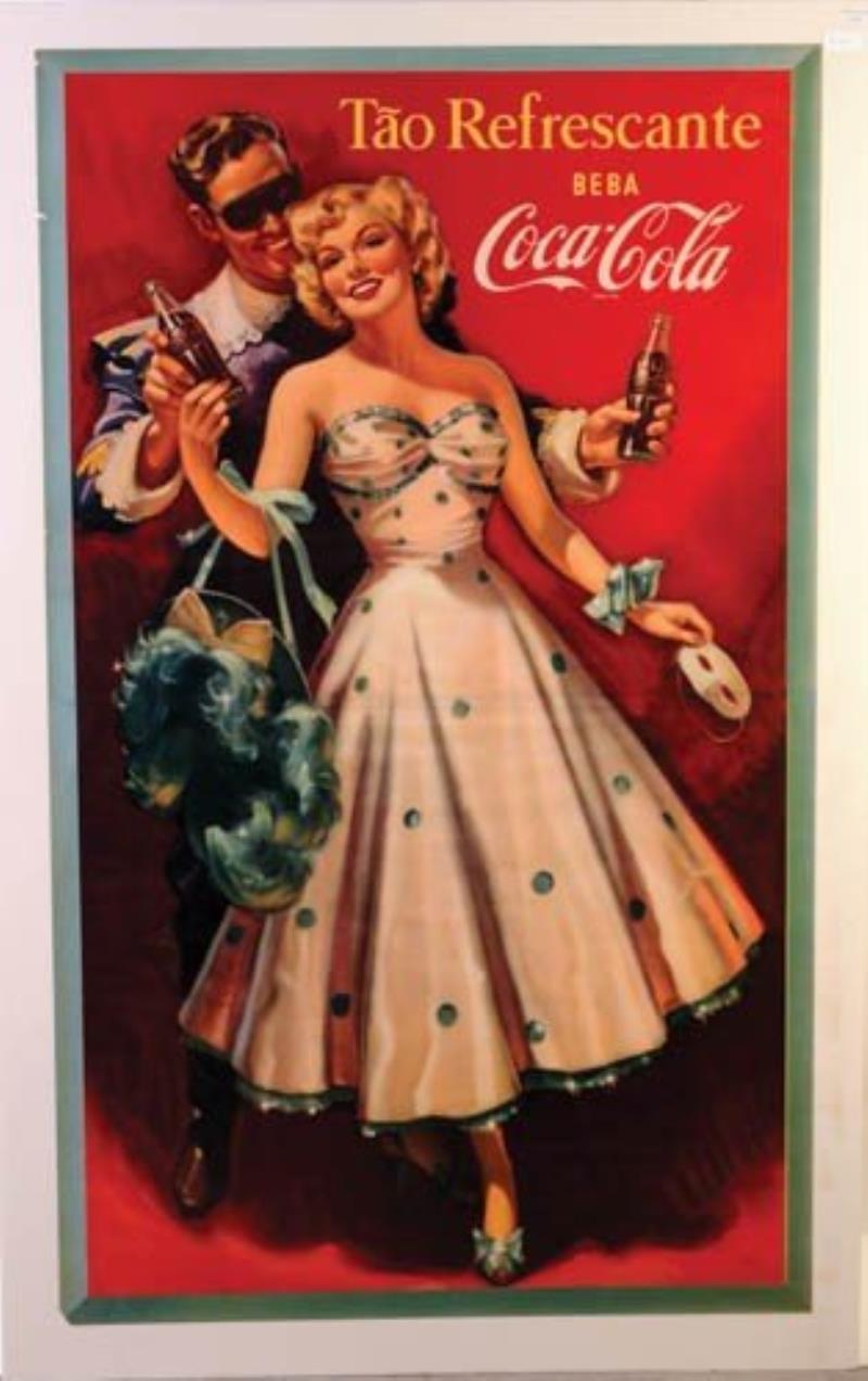 1949 Coca-Cola paper sign (South America)