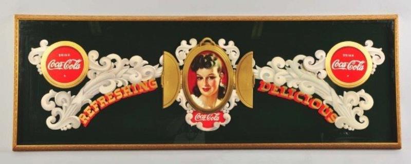 Framed Coca-Cola Festoon
