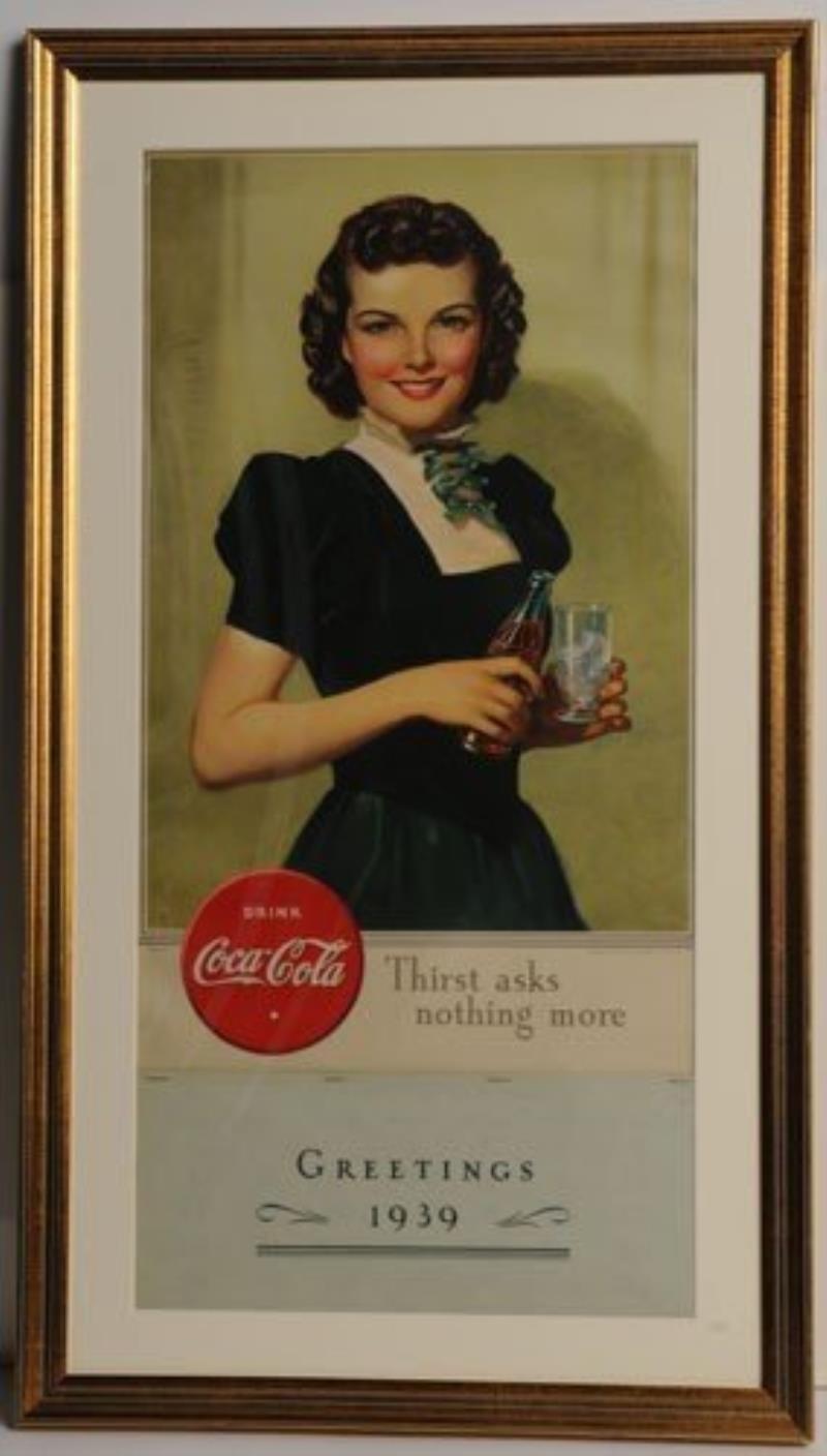 1939 COCA-COLA CALENDAR