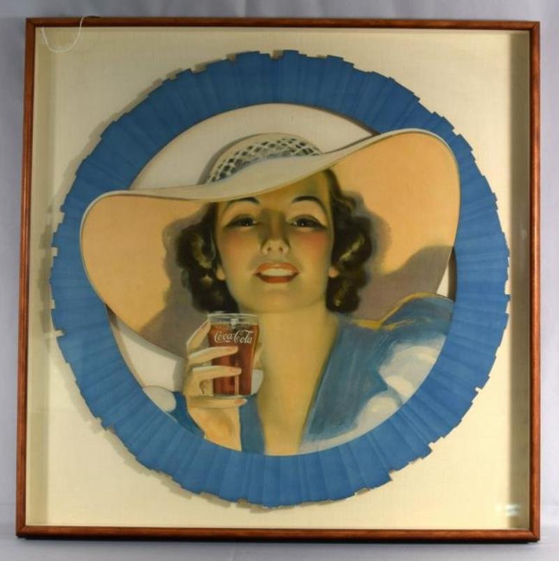1933-35 ELIZABETH THORPE COCA COLA CUTOUT DISPLAY