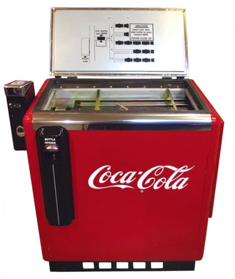 Coca-Cola machine, 10 Cent slider, Glasco GBV-50, Model