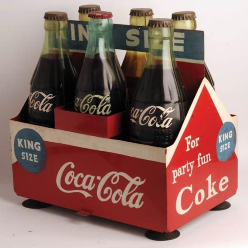 1950 Coca-Cola display (giant) six pack