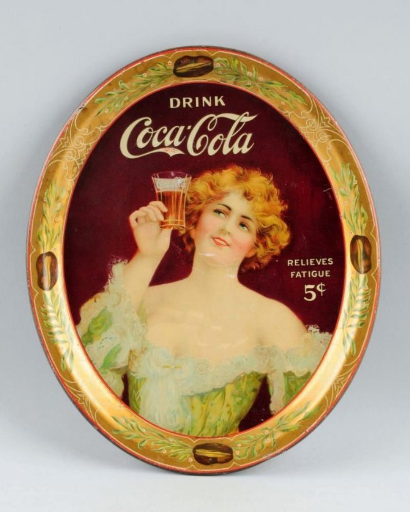 1906 Coca-Cola Small Oval Serving Tray Value & Price Guide