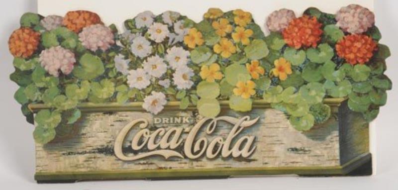 1922 CARDBOARD COCA-COLA CUT-OUT FLOWER BOX
