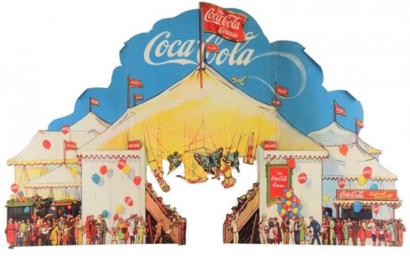 Coca-Cola Diecut Circus Display.