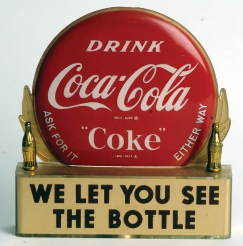 50's Coca-Cola plastic bottle display 2 Gold