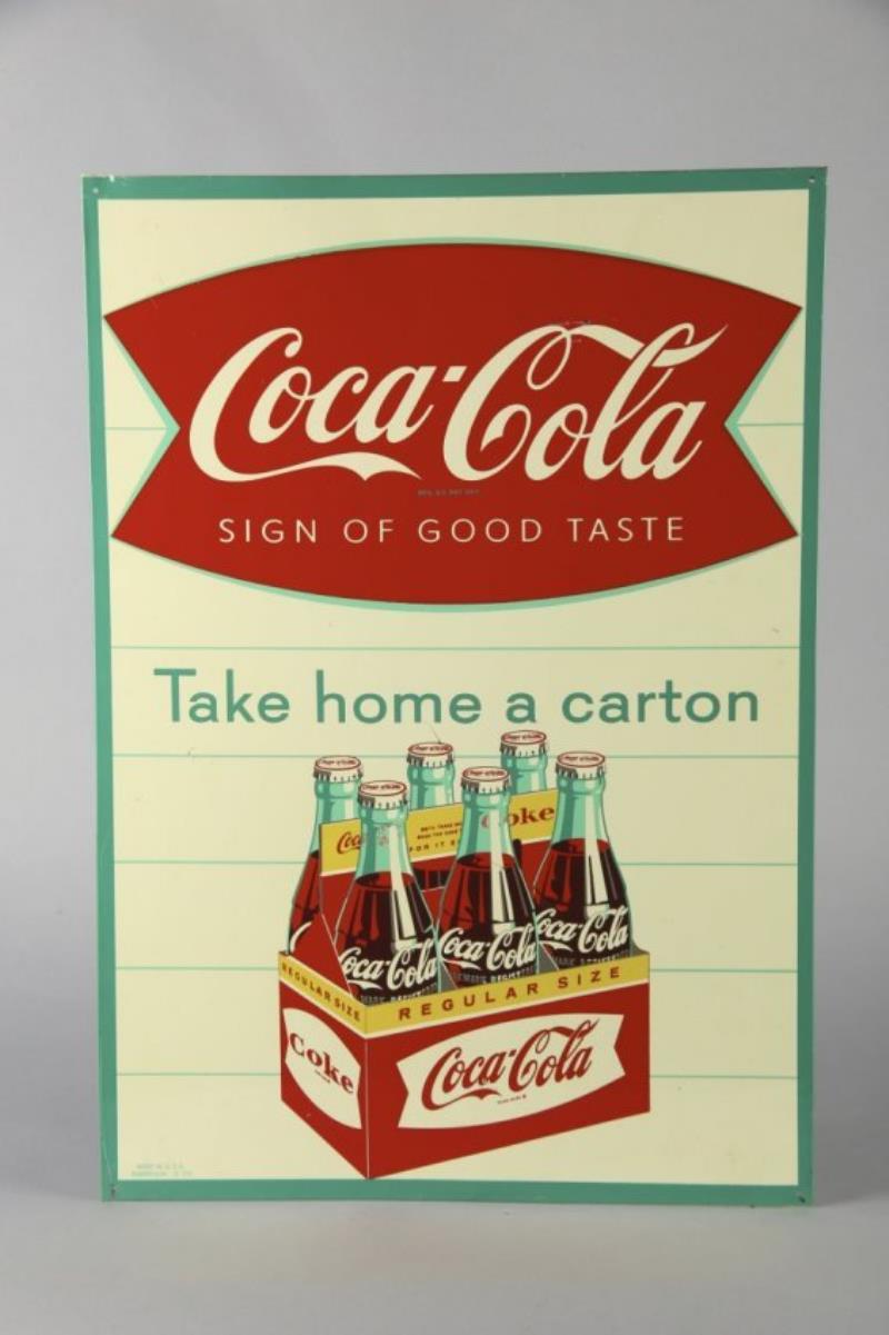 Coca Cola Tin Advertising Sign