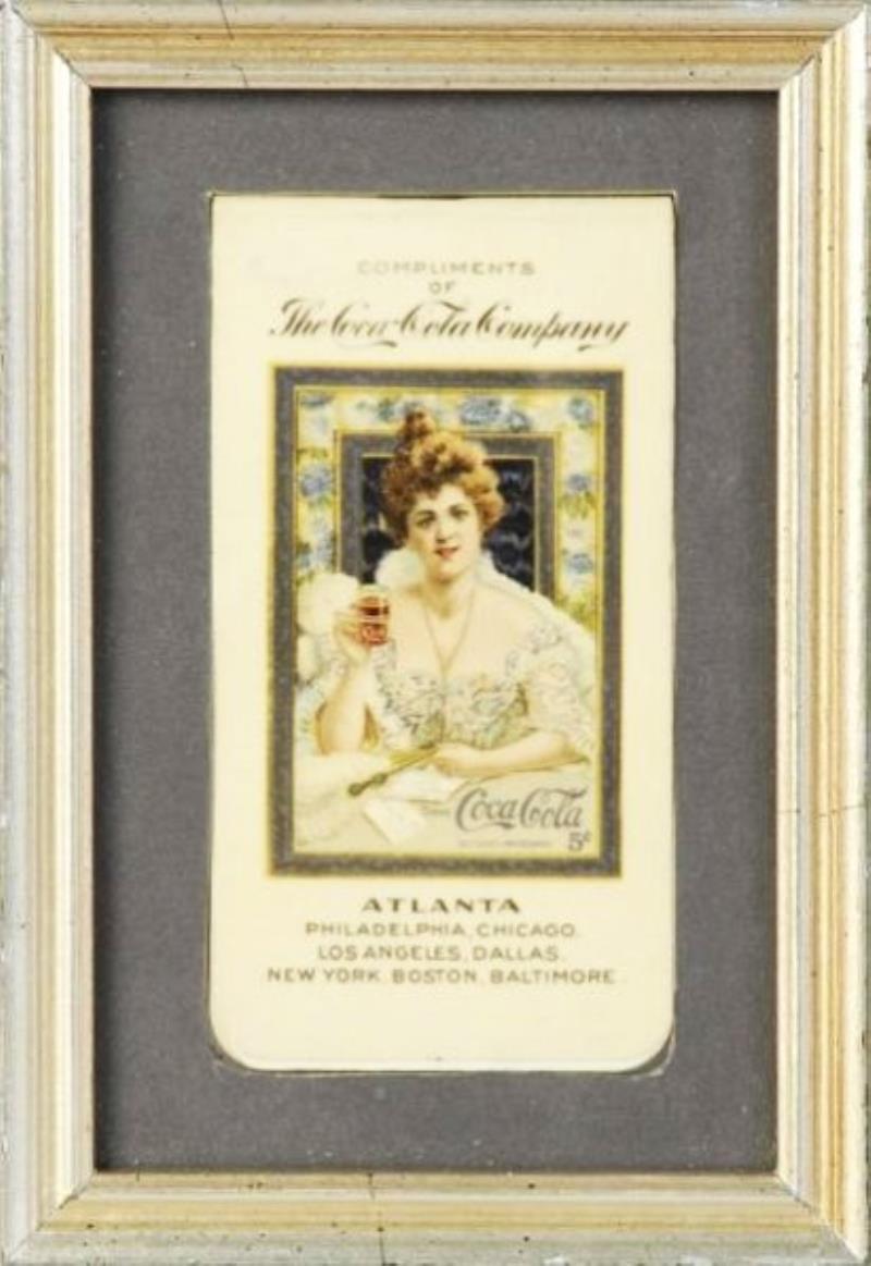 1903 Coca-Cola Celluloid Notepad.