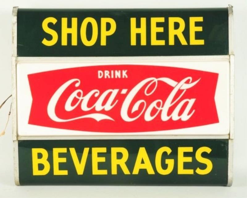 1950s Coca-Cola Two Sided Hanover Lighted Sign