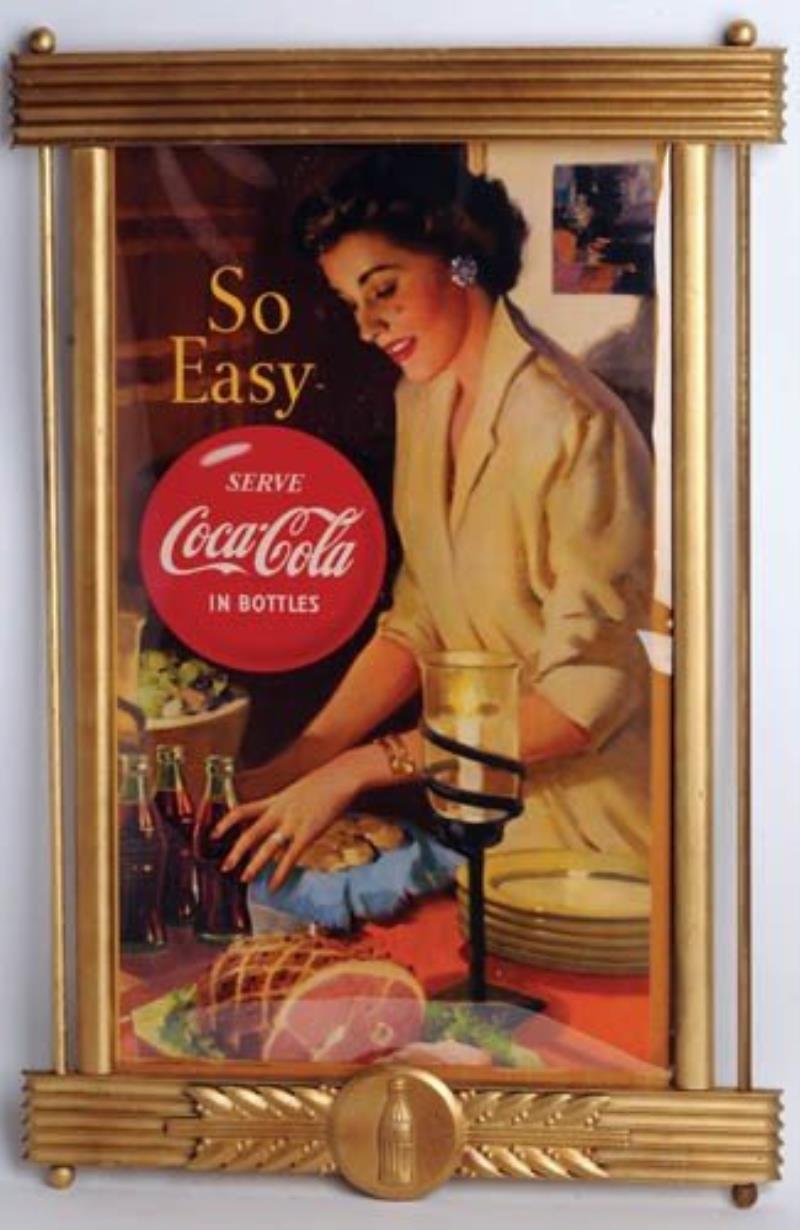 Large Coca Cola Cardboard Advertising Sign Insert Value And Price Guide