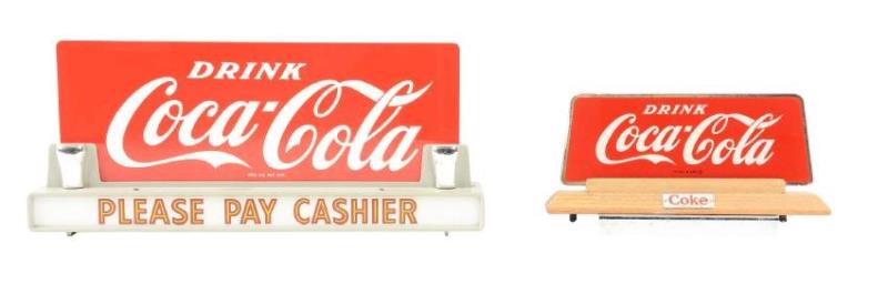 Coca-Cola Counter Top Advertising Signs